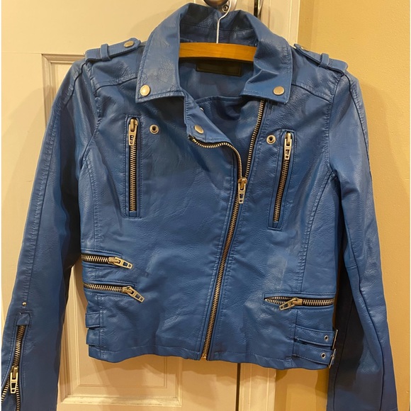 Blue moto jacket - Picture 1 of 2